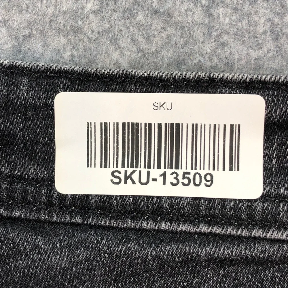 AG Tellis Mens Jeans 34x33 (fits 32x30) Black Slim Fit Dark Wash Stretch Denim
